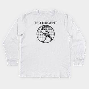 teed nugent || grey Kids Long Sleeve T-Shirt